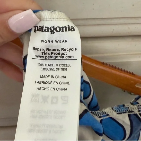 Patagonia Pataloha Hawaiian Blue Tropical Dress - Picture 4 of 4